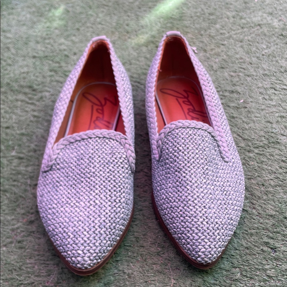 Zodiac Woven Flats in Gray